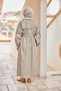 Women's Dress with Piping Detail in Green - 5