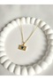 Women's Minimal Gold Letter Necklace - 3