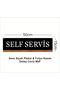 Self-Service Sign 50X15 cm One Way 3mm Plexiglass - 3