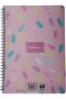 PAUSE GIRL B5 Spiral Notebook Journal, Wirebound Ruled Sketch Book Notepad Diary Memo Pl - 2