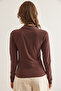 Women's Brown Draped Detailed Buttoned Waist Sandy Blouse Blz- 19002879 - 6