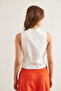 Women's White Fleto Pocket Premium Lined Double Vest Ylk- 19000057 - 7