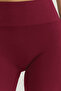 Bordo Seamless/Dikişsiz Push Up Tam Boy Örme Spor Tayt THMAW25TY00003 - 4