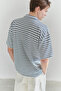 Ekru Regular Polo Yaka Düz Örme Polo Yaka T-shirt TMNSS25PO00004 - 2