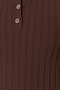 Kahverengi Basic Polo Yaka T-Shirt Görünümlü Triko İnce Bluz TWOSS20BZ0112 - 8