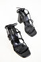 Black Patent Leather Women's Classic Heeled Shoes 20363 - 2