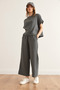 Women's Smoked Top Blouse - Bottom Pantalon - Muslin Suit Tkm- 19000364 - 5