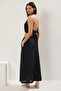 Black Woven Beach Blouse-Skirt Set Tbess25Au00070 - 4