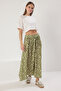 Polka Dot Patterned A-Line/Flare Maxi Long Woven Skirt Twoss25Et00156 - 3