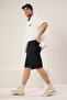 Siyah Baggy More Sustinable Kot Şort TMNSS25SR00054 - 2