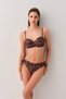 Leopard Side Gathered Bikini Bottom - 3