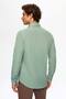 Ds Damat Slim Fit Green Italian Collar Easy-Iron 2-Piece Shirt - 3