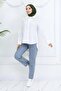 Lace Detailed Baby Collar Shirt Ecru 2214 - 3