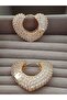 Full Zircon Stone Rosi Heart Earrings - 4
