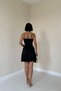 Dressify Women’S Fashion Black Jacquard Asymmetrical Dress - 4