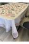 Easy to Clean Stain Resistant Care-Free Tablecloth with Flower Border - 7