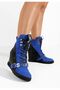 Candy blue platform sneakers