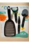 Black Grater Side Peeler Four Piece Kitchen Set, Dilyemenici - 2