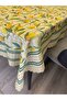 Plaid Lemon Patterned Carefree Tablecloth - 7