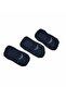 Men's Cotton Ankle Elastic 3-Piece Short Blue Socks Em 000548   Af12271-Mb153 - 3