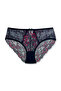 5 Pack Double Color Lace Tulle High Waist Women's Panties - 5