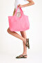 Premium Women's Colorful Lined Shoulder Bag / Beach Bag / Casual Bag (4 Pockets) - 6