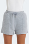 Vixi Women's Gray Shorts with Pockets