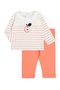 Girl's Apple Orange Top and Bottom Set - Girl's Clothing - 2