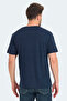 Krakker Men's V-Neck Navy Blue T-Shirt - 2