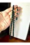 FIRE AMBER ROSARY GREEN COLOR WHITE CUT T-196