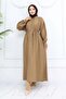 Buttoned Tie Dress Mink 2242 - 4
