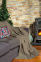 Zenit Sofa Cover 175X215 Medium Decorative Jacquard Chenille |   Sofa Cover |   Non-Slip, Beige