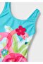 Summer Girl's Flamingo Printed Swimsuit - Blue - 2
