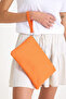 Premium Women's Colorful Lined Zippered Clutch Handbag Portfolio - 3