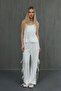 Bow Blouse Set - White - 5