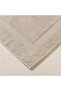 منشفة قدم بإطار باللون البيج - 50x70 سم - 2