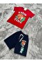 3-6 Years Old Boy's Suit with Printed Shorts - 5