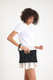 Premium Women's Colorful Lined Zippered Clutch Handbag Portfolio - 4