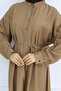 Buttoned Tie Dress Mink 2242 - 3