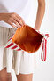Premium Women's 1St Quality Cotton Woven Lined Colorful Clutch Portfolio Handbag - 7