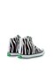Leopard Patterned Black and White Linen Summer Women's Sports Shoes Casual Sneaker - 5