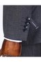 Italian style slim fit jacket vest pants suit black T10339 - 7