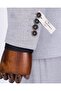 Italian Style Slim Fit Patterned Double Breasted Jacket Trousers Suit Gray T11799 - 3