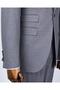 Italian Style Slim Fit Jacket Vest Pants Suit Anthracite T11486 - 3