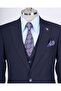 Italian Style Slim Fit Men Jacket Vest Pants Suit Navy Blue T9023 - 5
