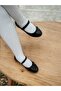 Girl's Black Patent Leather Bow Tie Velcro Ballet Ballet - 3