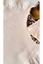 100% Cotton Raw Linen Scallop Frilly Bohemian Placemat Set of 6 40 cm Beige Color - 4