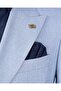 Italian Style Slim Fit Men's Double-Breasted Jacket Pants Suit Blue T12982 - 7