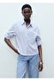 Multi-Position Sleeve Striped Shirt