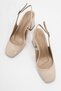 PESCA Beige Patent Leather Women's Shoes - 4